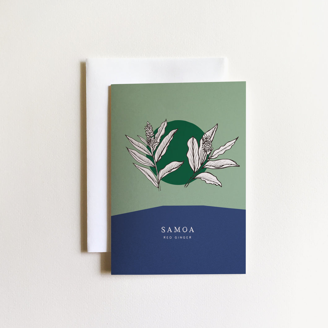 AMERICAN SAMOA STATE FLOWER | GREETING CARD
