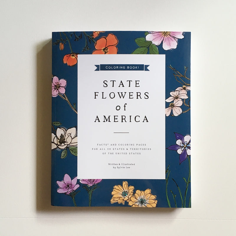 state-flowers-of-america-coloring-book-front-cover