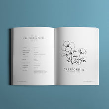 Load image into Gallery viewer, state-flowers-of-america-coloring-book-california