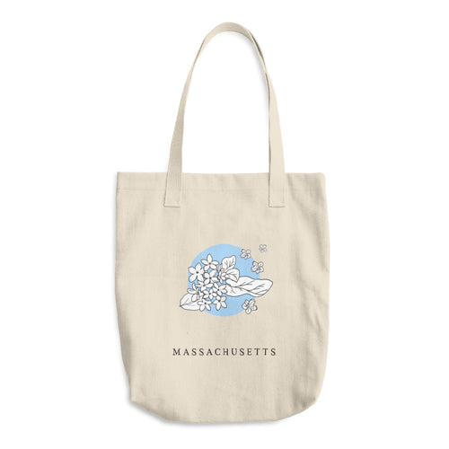 MASSACHUSETTS STATE FLOWER | TOTE BAG