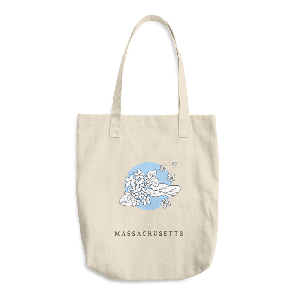 MASSACHUSETTS STATE FLOWER | TOTE BAG