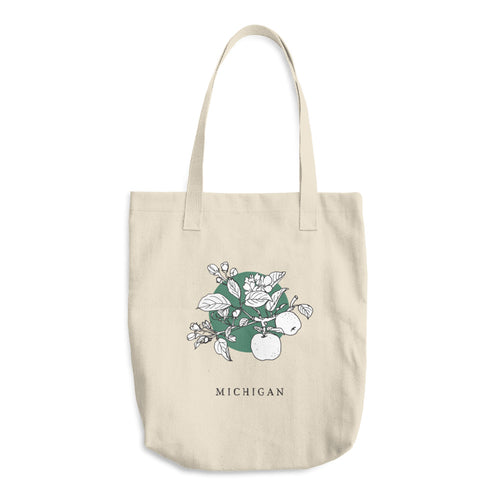 MICHIGAN STATE FLOWER | TOTE BAG