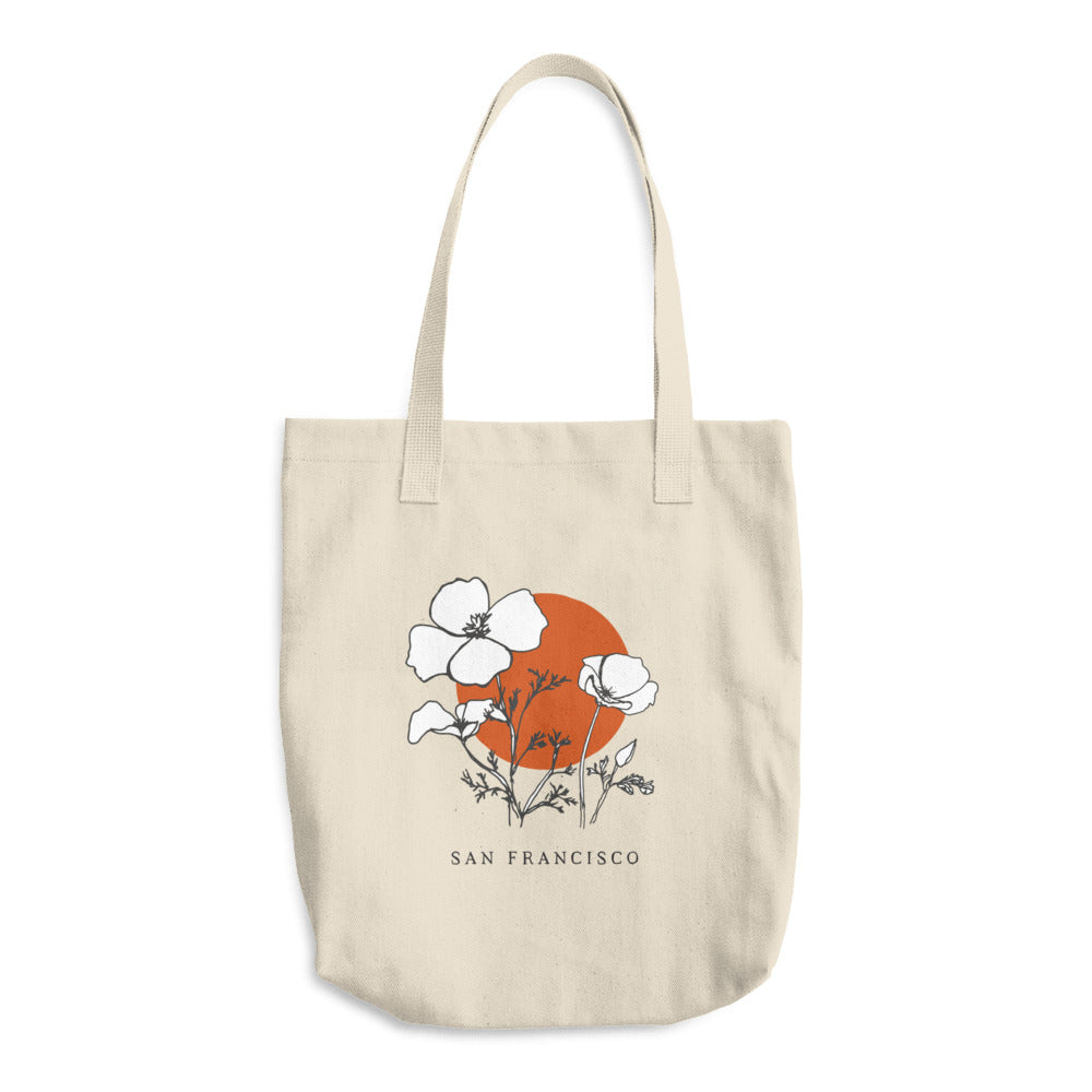 SAN FRANCISCO, CALIFORNIA STATE FLOWER | TOTE BAG